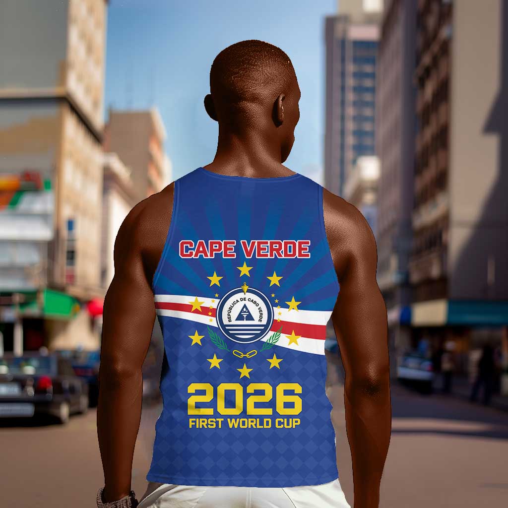 Cape Verde Football 2026 Men Tank Top Historic First World Cup Appearance - African Pride