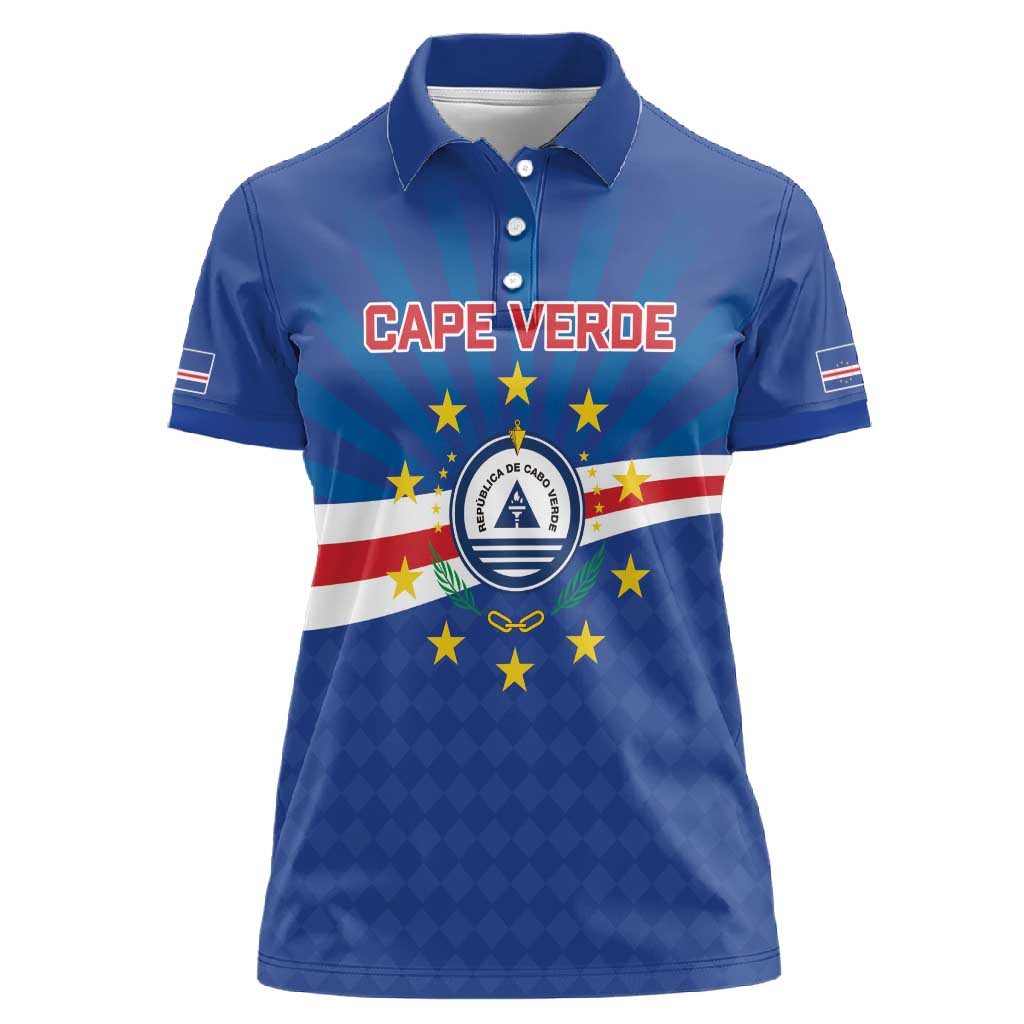 Cape Verde Football 2026 Women Polo Shirt Historic First World Cup Appearance - African Pride