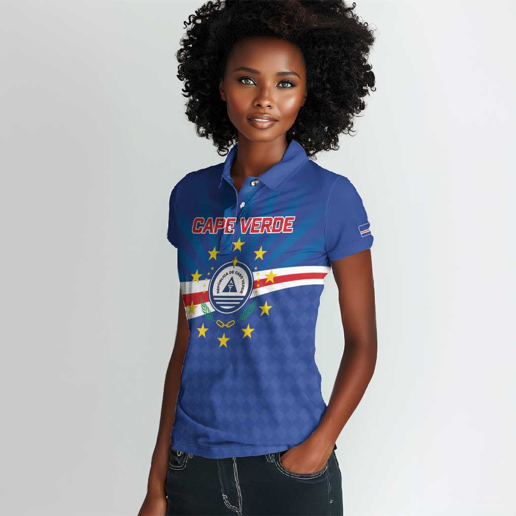 Cape Verde Football 2026 Women Polo Shirt Historic First World Cup Appearance - African Pride