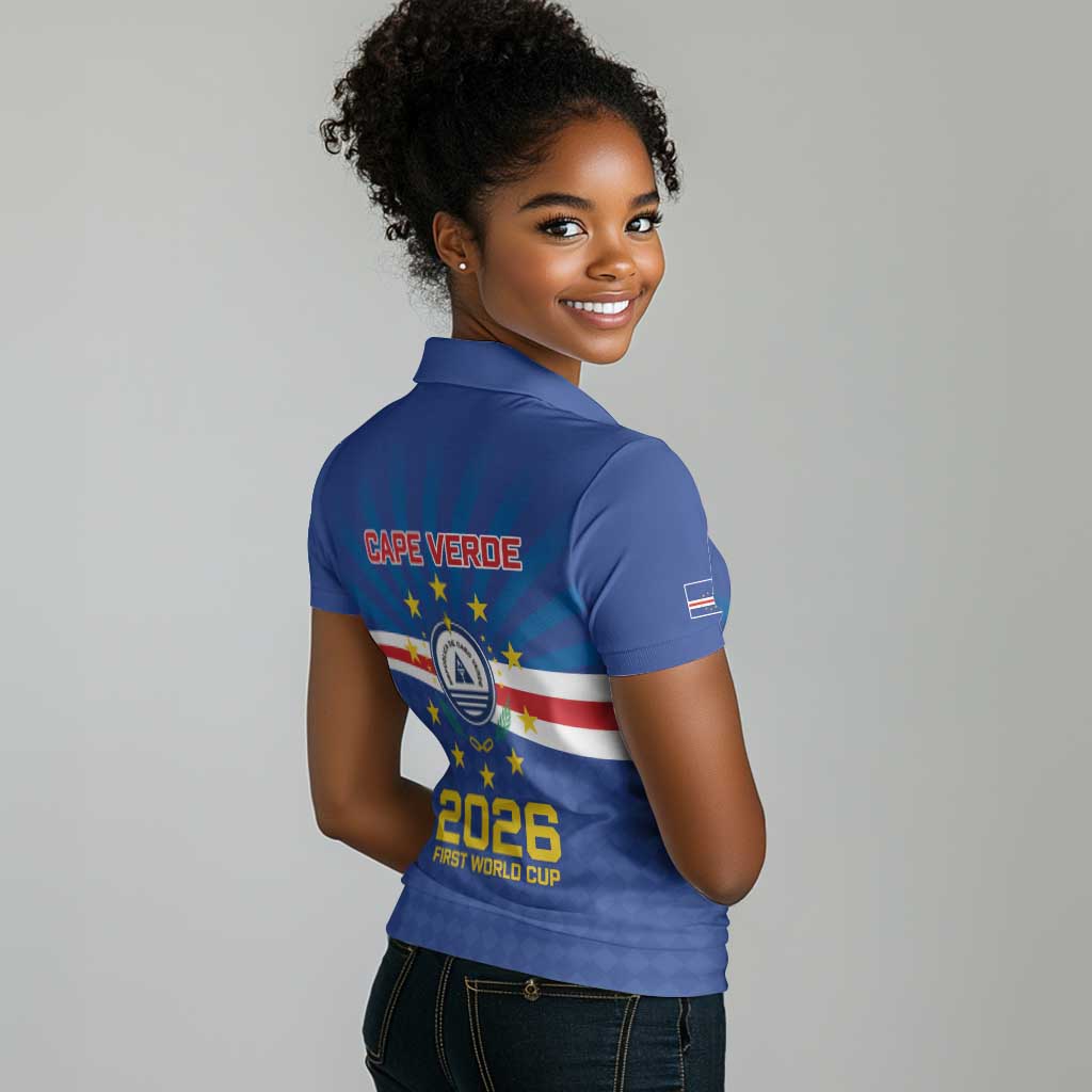 Cape Verde Football 2026 Women Polo Shirt Historic First World Cup Appearance - African Pride