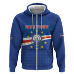 Cape Verde Football 2026 Zip Hoodie Historic First World Cup Appearance - African Pride