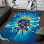 Blue Shark Cape Verde Football Area Rug First World Cup 2026 - African Pride