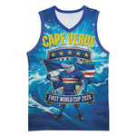 Blue Shark Cape Verde Football Basketball Jersey First World Cup 2026 - African Pride