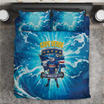 Blue Shark Cape Verde Football Bedding Set First World Cup 2026 - African Pride