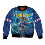 Blue Shark Cape Verde Football Bomber Jacket First World Cup 2026 - African Pride