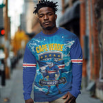 Blue Shark Cape Verde Football Long Sleeve Shirt First World Cup 2026 - African Pride