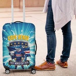 Blue Shark Cape Verde Football Luggage Cover First World Cup 2026 - African Pride