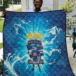Blue Shark Cape Verde Football Quilt First World Cup 2026 - African Pride