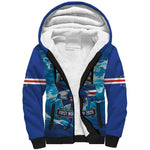 Blue Shark Cape Verde Football Sherpa Hoodie First World Cup 2026 - African Pride