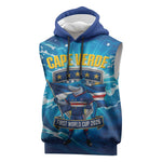 Blue Shark Cape Verde Football Sleeveless Hoodie First World Cup 2026 - African Pride