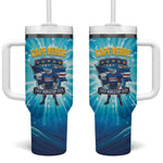 Blue Shark Cape Verde Football Tumbler With Handle First World Cup 2026 - African Pride