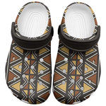 Mali Mud Cloth Village Legacy Clogs Shoes African Tribal Pattern - African Pride