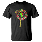 Juneteenth T Shirt Sunflower with Raised Fist Black History African American