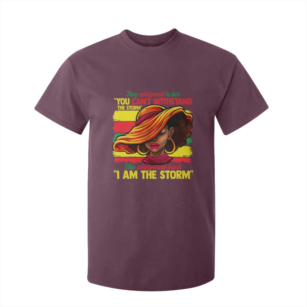 Proud Black African American Ladies T Shirt For Kid Black History Month