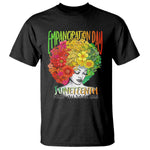 Freeish Since 1865 Juneteenth T Shirt Freedom Day African American June 19th Black Women Floral Hair