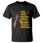 I Am Black Woman Afro T Shirt African American Pride Black History Month