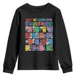 What We Learn From Black History Youth Sweatshirt Black Excellence Civil Rights Leaders