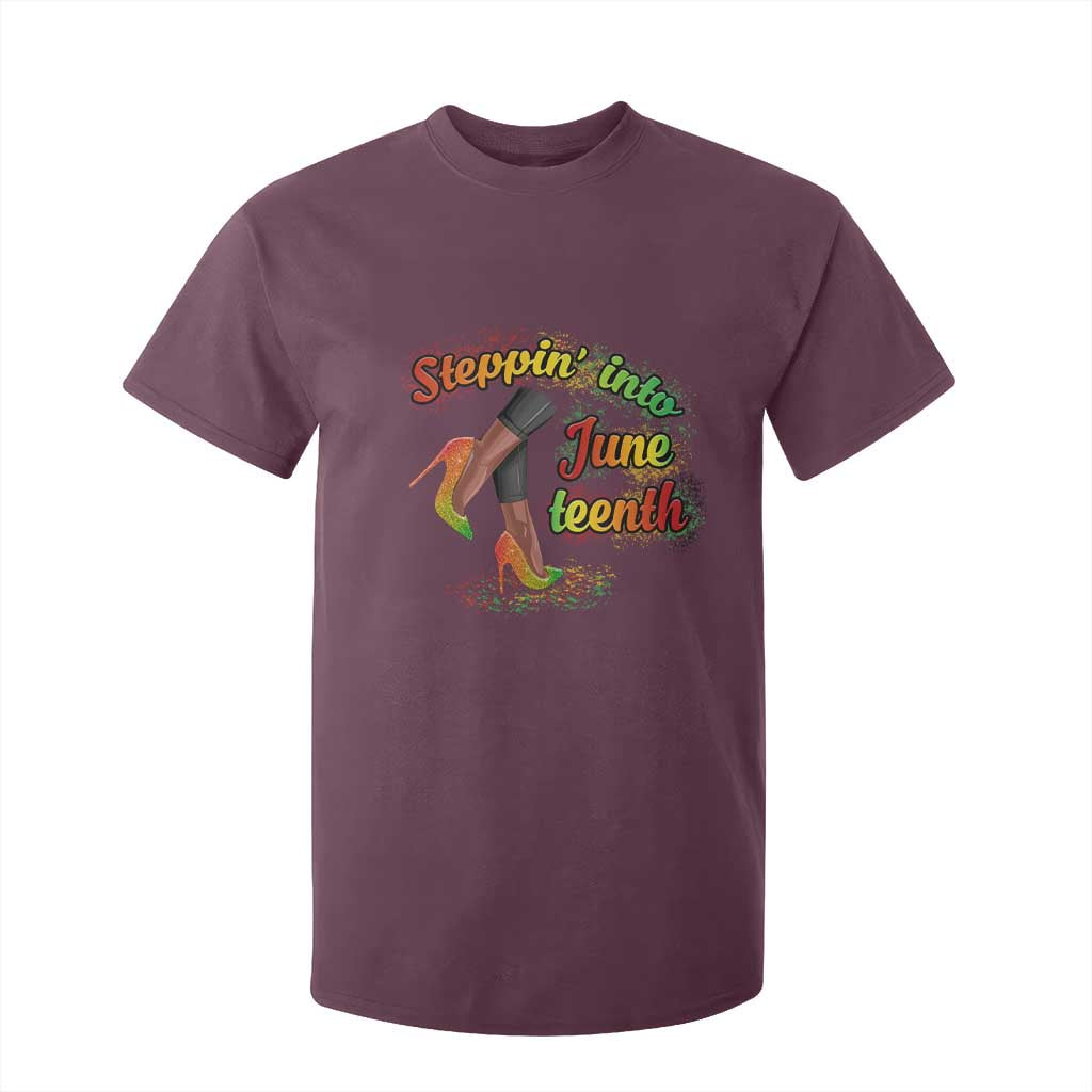 Stepping Into Juneteenth T Shirt For Kid High Heels African American Black History