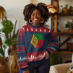Black History Month Knit Sweatshirt Believe Achieve Succeed 365 Days A Year Proud African American