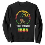 Juneteenth 1865 Sweatshirt Retro Black Woman Pride