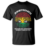 Juneteenth 1865 T Shirt Because My Ancestor Weren't Free In 1776 African American Roots