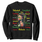 Melanin Locs Girl Sweatshirt Dreadlock Black Pride African American