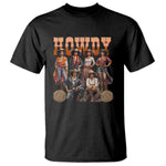 Howdy African Melanin Cowgirl T Shirt Black History Western Rodeo Texas