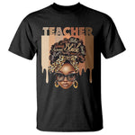 Black Teacher Magic Education T Shirt History Month Melanin Afro Hair