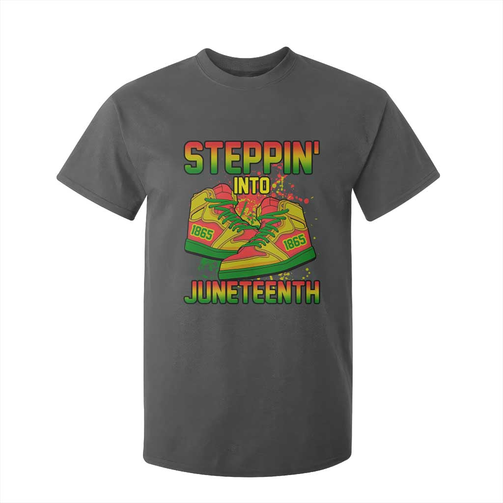 Steppin' Into Juneteenth 1865 T Shirt For Kid Freedom Day African American Pride