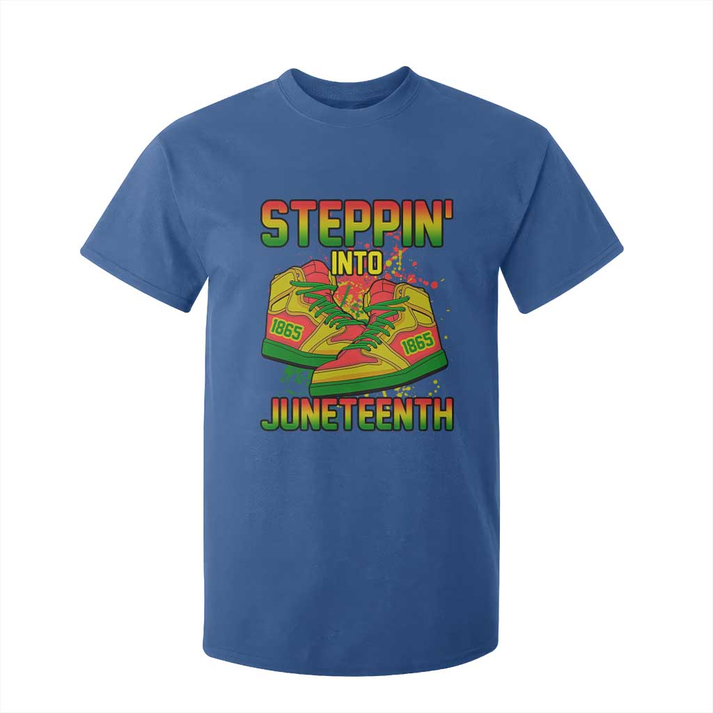 Steppin' Into Juneteenth 1865 T Shirt For Kid Freedom Day African American Pride
