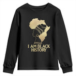I Am Black History Youth Long Sleeve Shirt Black Girls African American