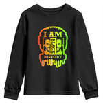 I Am Black History Youth Long Sleeve Shirt Dope African American Men