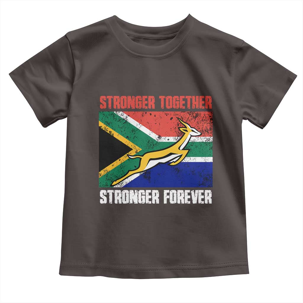 South Africa Rugby Springboks Baby Shirt Stronger Together Stronger Forever Go Bokke