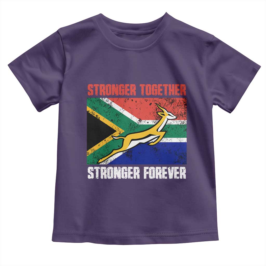 South Africa Rugby Springboks Baby Shirt Stronger Together Stronger Forever Go Bokke
