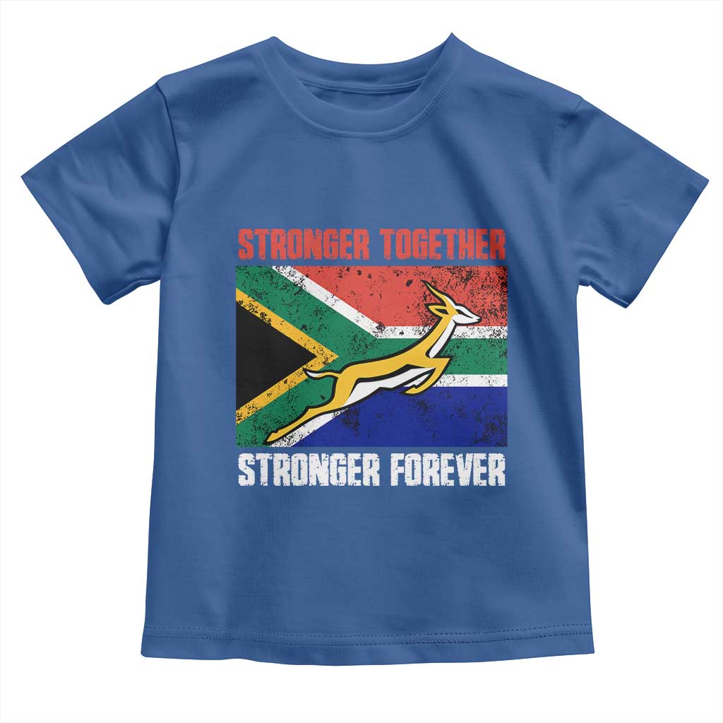 South Africa Rugby Springboks Baby Shirt Stronger Together Stronger Forever Go Bokke