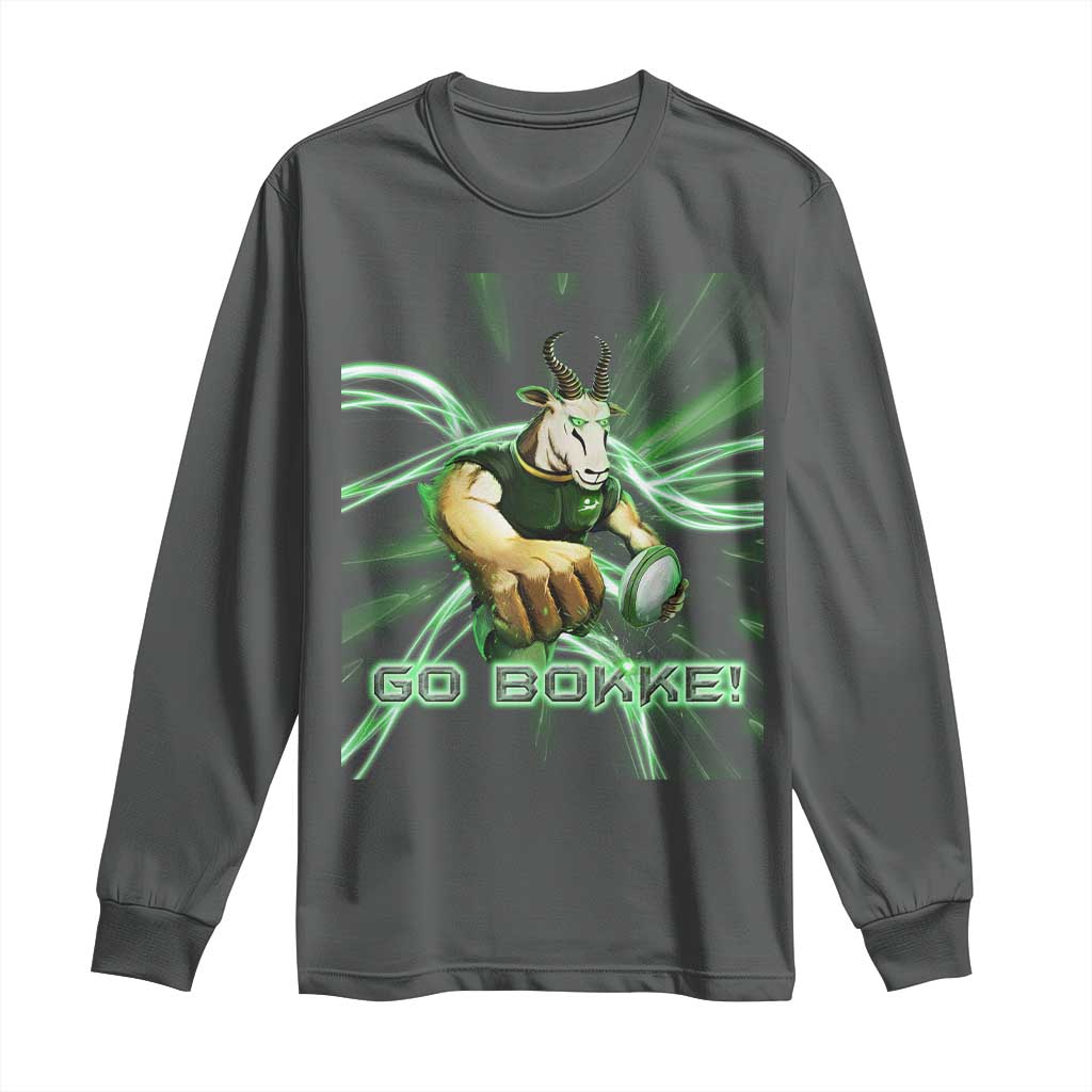 South Africa Rugby Springboks Long Sleeve Shirt Go Bokke Forever Stronger Together