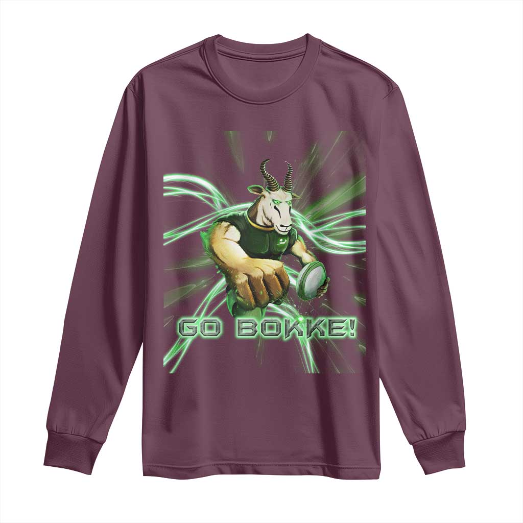South Africa Rugby Springboks Long Sleeve Shirt Go Bokke Forever Stronger Together