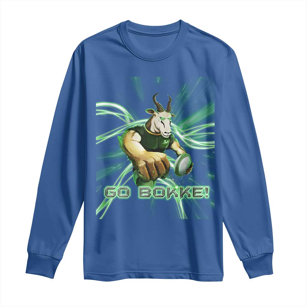 South Africa Rugby Springboks Long Sleeve Shirt Go Bokke Forever Stronger Together
