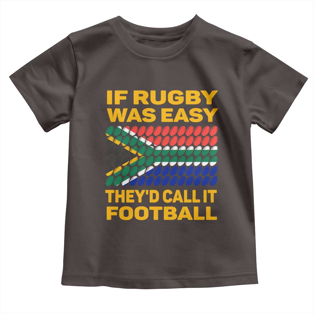 Funny South Africa Rugby Baby Shirt If Rugby Was Easy They'd Call It Football