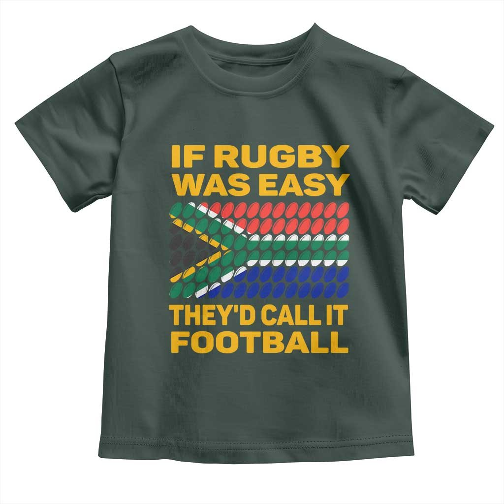 Funny South Africa Rugby Baby Shirt If Rugby Was Easy They'd Call It Football