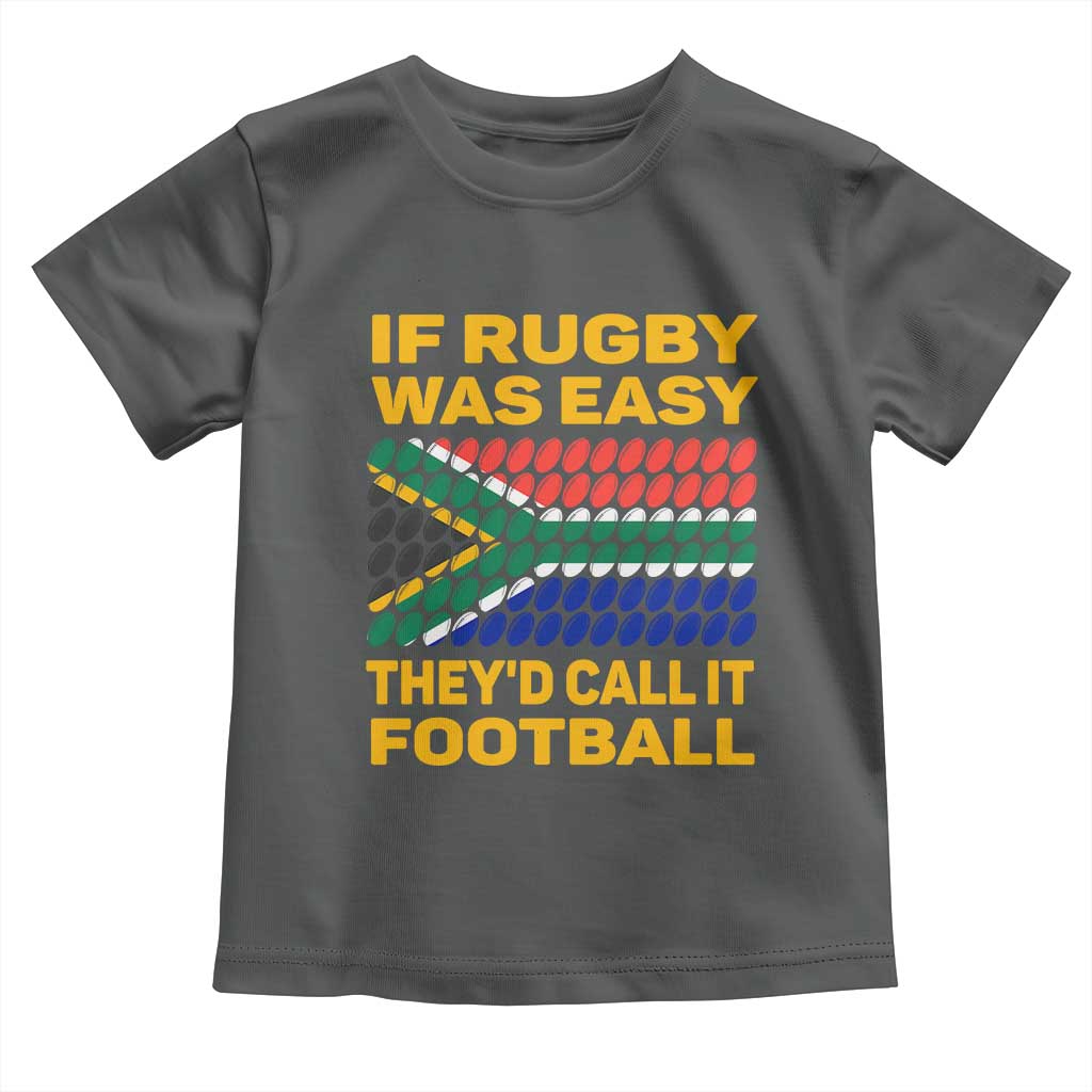 Funny South Africa Rugby Baby Shirt If Rugby Was Easy They'd Call It Football