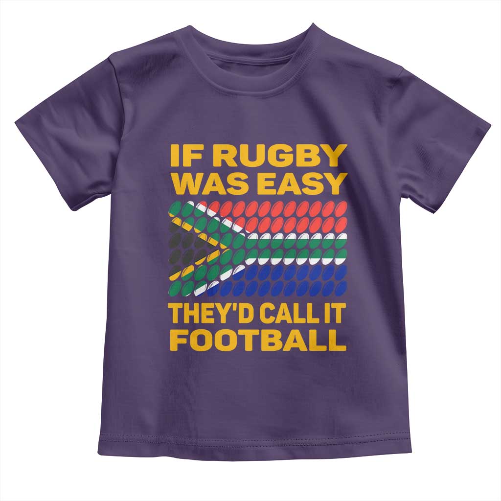 Funny South Africa Rugby Baby Shirt If Rugby Was Easy They'd Call It Football
