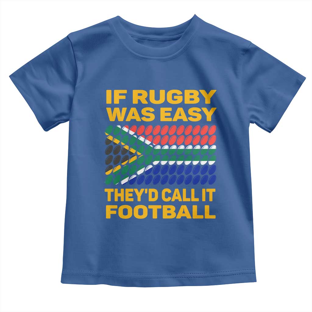 Funny South Africa Rugby Baby Shirt If Rugby Was Easy They'd Call It Football