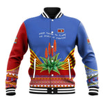 Aloe Vera Eswatini Baseball Jacket Flag Print and Cultural Motif From Thorn to Flame