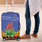Aloe Vera Eswatini Luggage Cover Flag Print and Cultural Motif From Thorn to Flame