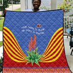 Aloe Vera Eswatini Quilt Flag Print and Cultural Motif From Thorn to Flame