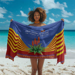 Aloe Vera Eswatini Sarong Flag Print and Cultural Motif From Thorn to Flame