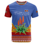 Aloe Vera Eswatini T shirt Flag Print and Cultural Motif From Thorn to Flame