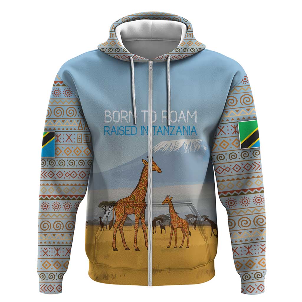 Central African Republic Sleeveless Zip Hoodie Multicolor Tribal Design TS04 main image 1