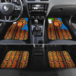 Equatorial Guinea Kente Car Mats - Tribal Mask and National Coat of Arms